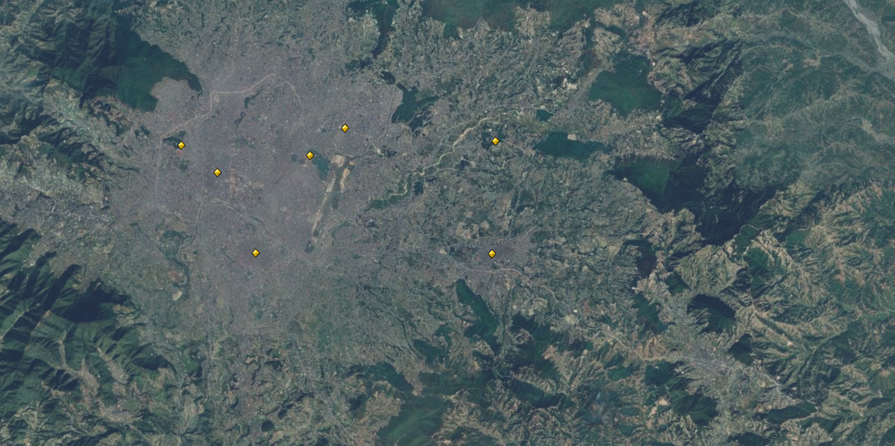 Route map for Seven UNESCO World Heritage Sites Day Tour Join and Private